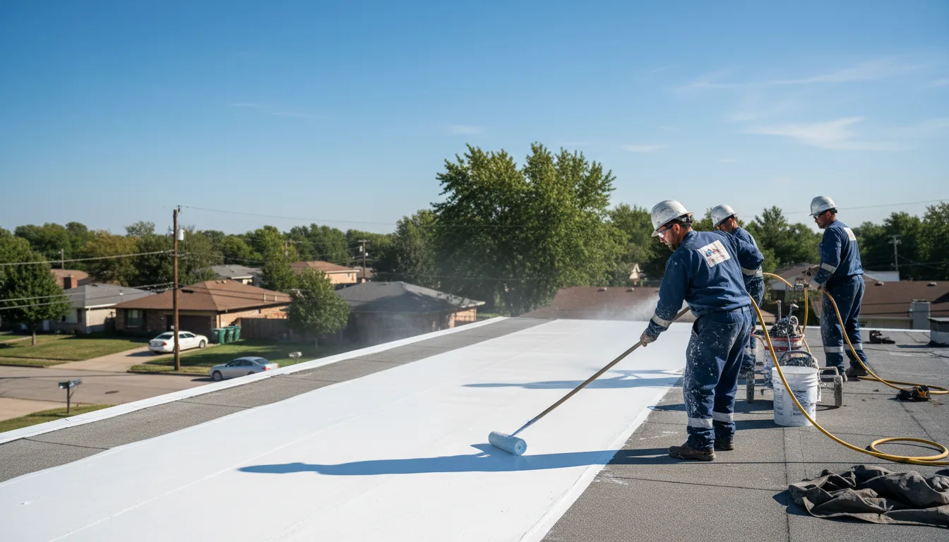 Commercial roof coating in Adrian, TX near me